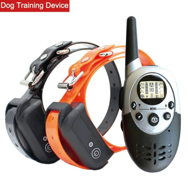 1000m Pet Habit Trainer LCD Backlight Long Distance Control All Size Sound/Shock Remind Waterproof Dog Training Collar