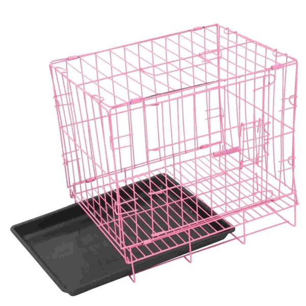 of Folding With Toilet Indoor Dog House Poodle Small And Medium Dog Cat Cage Rabbit Cage Puppy Cage Pet moving