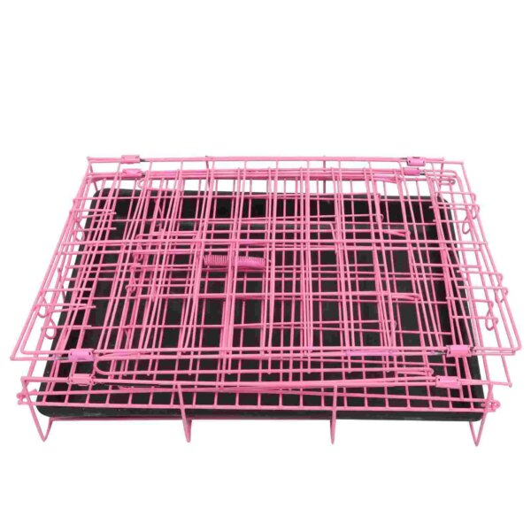 of Folding With Toilet Outdoor Dog House Poodle Small And Medium Dog Cat Cage Rabbit Cage Puppy Cage Pet moving