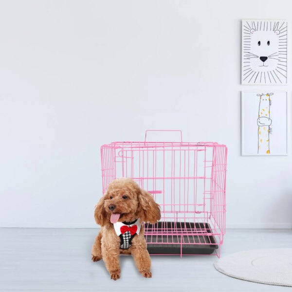 of Folding With Toilet Outdoor Dog House Poodle Small And Medium Dog Cat Cage Rabbit Cage Puppy Cage Pet moving