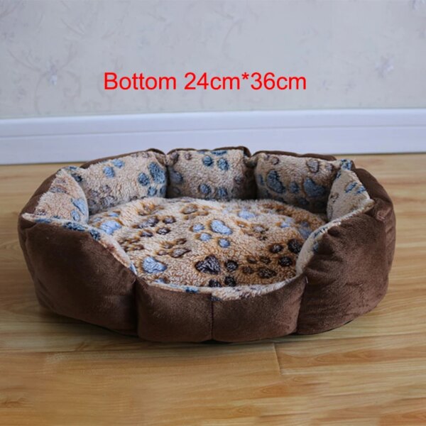 1pc Pet Dog Beds Mats Soft Plush Warm Sofa Kennel Sleep Basket for Small Dogs Cat Cusion Puppy Cat Bed House Supplies