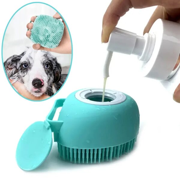 Bathroom Puppy Big Dog Cat Bath Massage Gloves Brush Soft Safety Silicone Pet Accessories for Dogs Cats Tools Mascotas Products