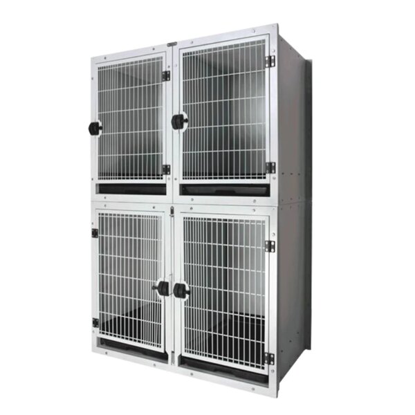 505SS Stainless Steel Pet Cages Pet Cages Carriers Houses Large Kennel With Partition Dog Cage