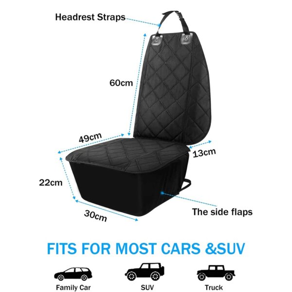 Car Rear Back Seat Mat Folding Dog Car Front Seat Cover Waterproof Non-Slip Back Seat Pet Cover Protector Car Travel Accessories