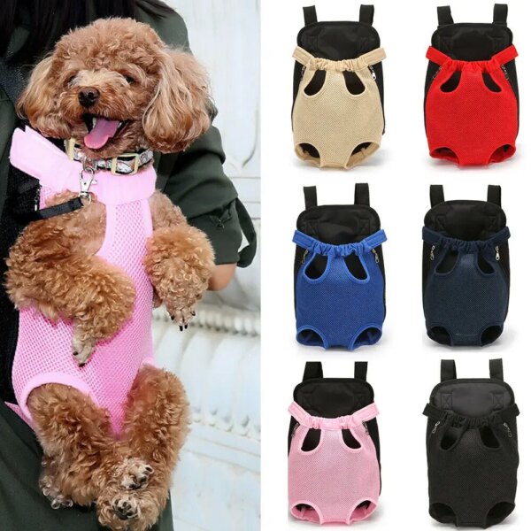 Pet Carrier Nylon Mesh Pet Cat Puppy Dog Carrier Backpack Front Bag Tote Sling Carrier  Bolsa Para Mascotas Fast Drop Shipping