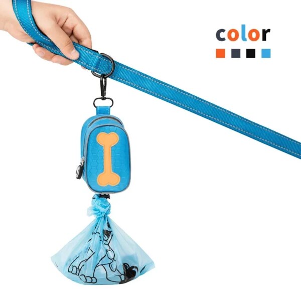 Pet Dog Poop Bag Holder Leash Attachment Adjustable Mini Travel Garbage Bag Dogs Waste Poop Bags Dispenser Pet Cleaning Tools