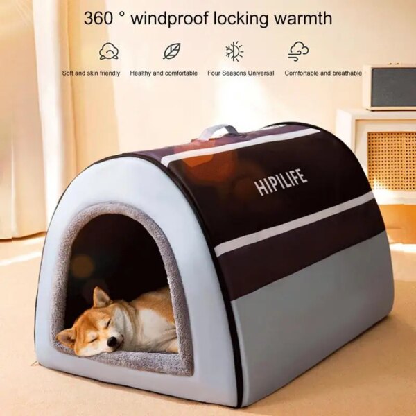 2023 New Winter Warm Detachable Dog House Dog Bed Pet Supplies Small and Medium Dogs Warm Pet Supplies Puppy Cave Sofa