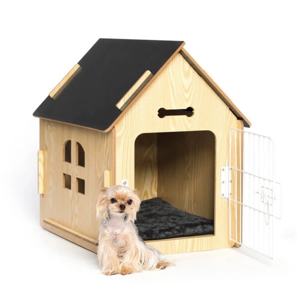 2024 New Dog House Indoor for Small Dogs or Cats, Small Indoor Bed House, with Air Vents and Elevated Floor Warm Dog Cave