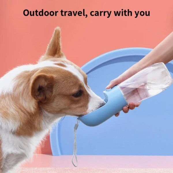 300ml Portable Dog Water Bottle With Food Bowl For Small Large Dog Cats Outdoor Walking Drinking Bottle Feed Dispense