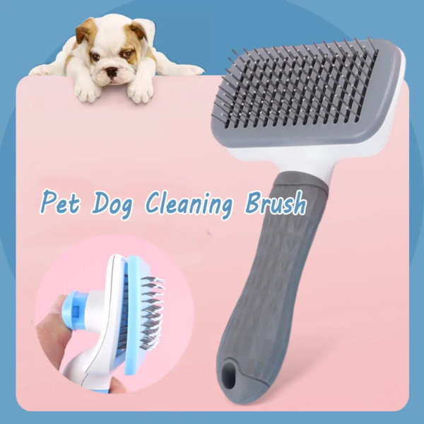 304 stainless steel pet comb one click hair removal comb dog cat comb automatic hair removal dog comb skin massage