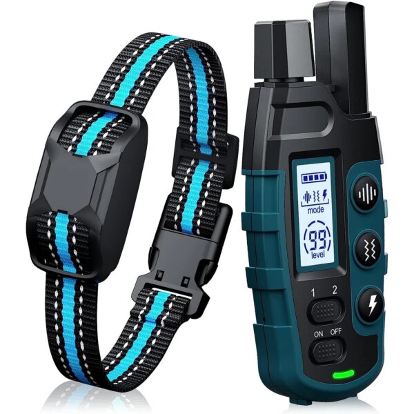 3300Ft Dog Training Collar with Remote Rechargeable Waterproof E Collar with Beep Vibration Shock High Quality Pet Training