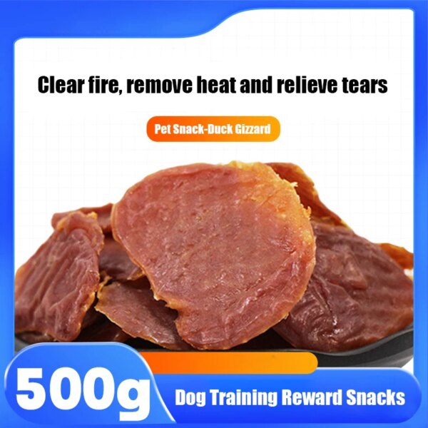 430g duck gizzard dog snacks pet snacks training dogs reward dog snacks