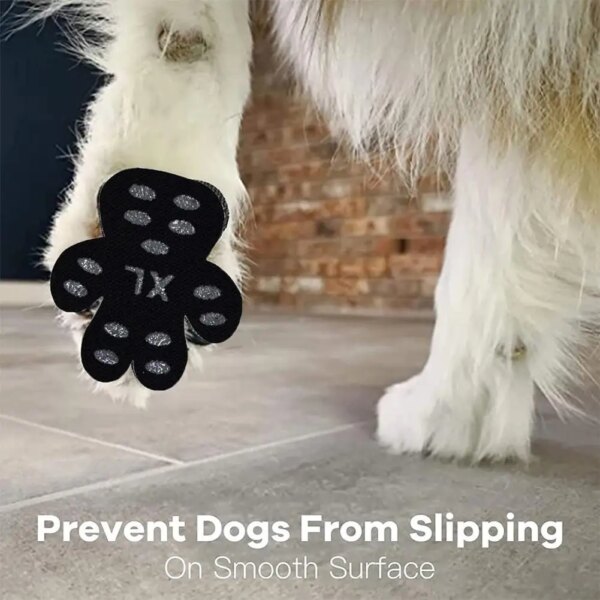 4pcs Pet Dog Paw Protector Traction Pads Waterproof Breathable Non-slip Wear-resistant Shoes Booties Socks