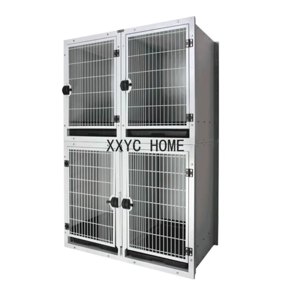 505SS Stainless Steel Pet Cages Pet Cages Carriers Houses Large Kennel With Partition Dog Cage