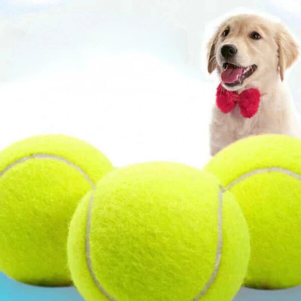 7/8.5/9.5 Inches Inflatable Giant Tennis Ball for Dog Chewing Training Interactive Toys Outdoor Dog Toy Pet Supplies Accessories