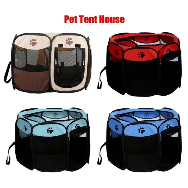 9 Colors Portable Foldable Pet Dog Cat Playpen Tent Dog Exercise Play Outdoor Dogs Cats Nest House Dog Crate Pool