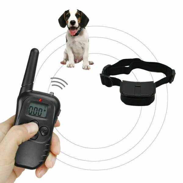 998D New smart Shock Collar for Dogs - Waterproof Rechargeable Dog Electric Training Collar with Remote for Small Medium Large D