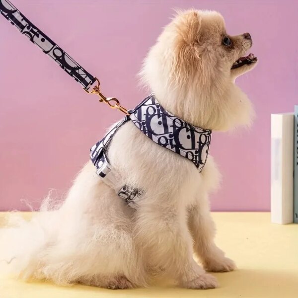 A Dog Harness Set, Pet Harness for Small and Medium-sized Dogs with Leash