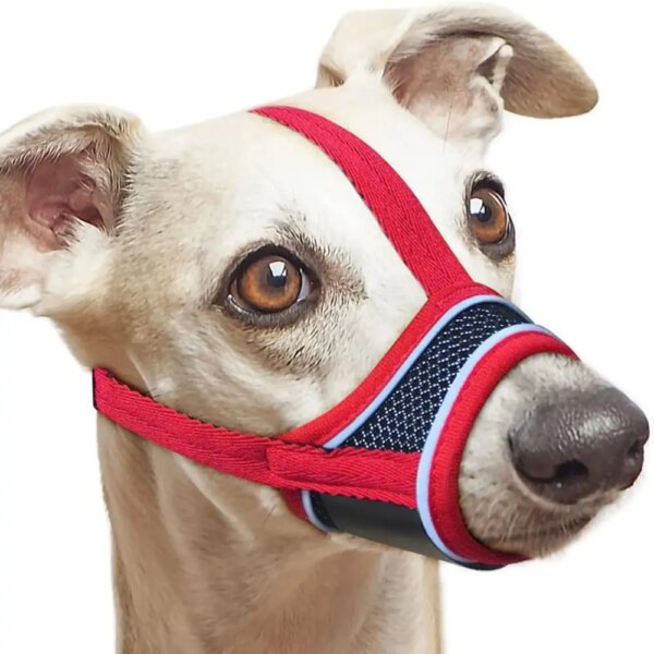 Anti Barking Dog Muzzle For Small Large Dogs Adjustable Mesh Breathable Pet Mouth Muzzles For Dogs Nylon Straps Dog Accessories