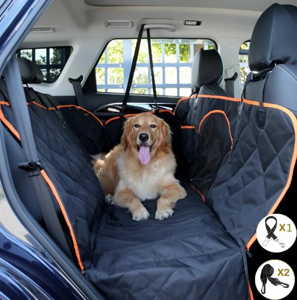 Car seat cover for vehicle full set, comfortable large dog car seat, dog car seat, universal car accessory, dog carrier