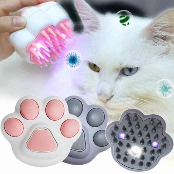 Cat Steam Brush Pet Triple Beauty Comb Electric Spray Cat Hair Brushes Massage Combs Pet Grooming Hair Removal Comb Dog Brush