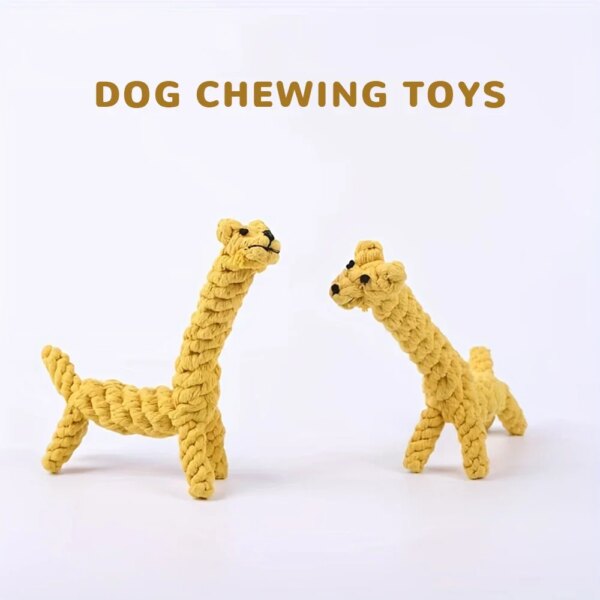 Cotton rope pet toys animal shape dog teeth cleaning dog toys hand-woven series dog chewing rope products