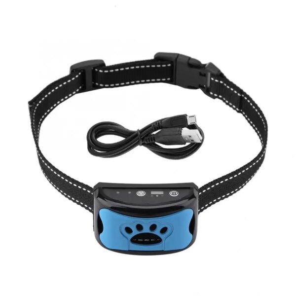 DC 5V USB Charging Dog Training Collar Barking Control Device Rechargeable Waterproof Anti-Barking Collar Barking Detection