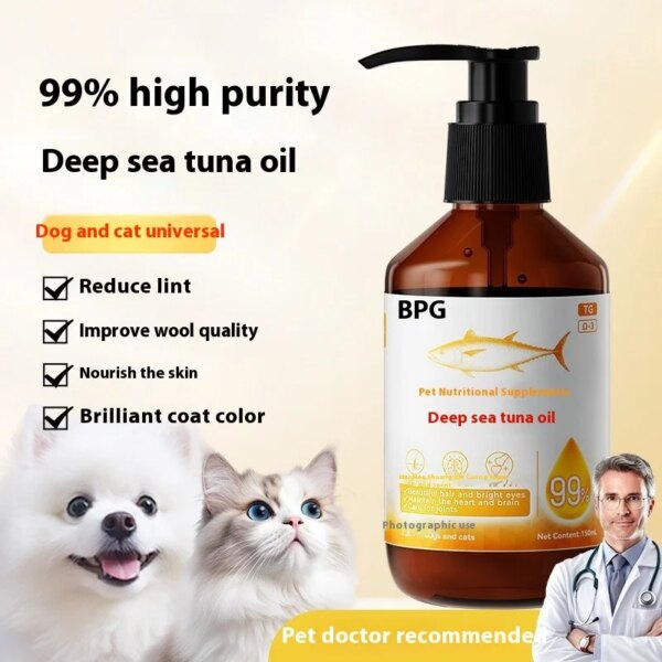 Deep Sea Tuna Anti Pet Loss Cat Beauty Hair Supplement Nutrient Cream Press Fish Oil Dog Health Products