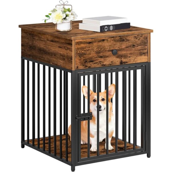 Dog Cage Furniture House for Dogs Anti-chewing Doghouse Small Dog Indoor Kennel Coffee Table Decorative Kennel With Drawers Pet