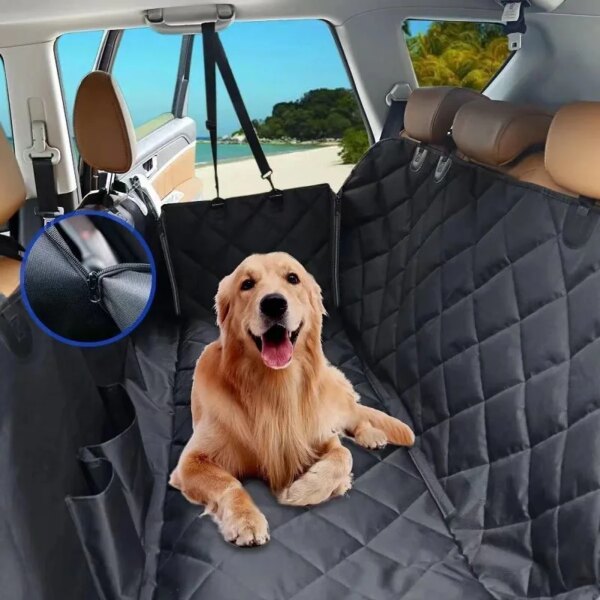 Dog Car Seat Travel Carrier Accessories Large Dog Safety Harness Hammock Car Rear Back Seat Cover Mat Truck Waterproof Pet Pad