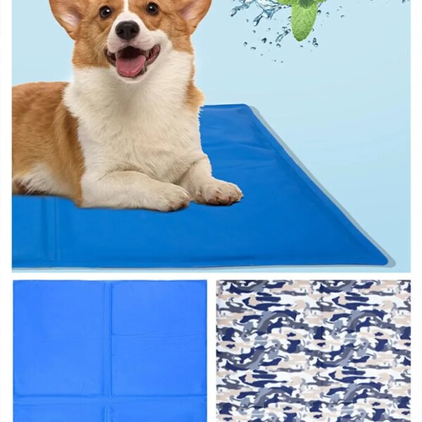 Dog Cool Cushion - Beat the Heat with Cold Gel Comfort Pet Ice Pad Nest PVC Summer Sleeping Pad Cat Ice Bed Cushion