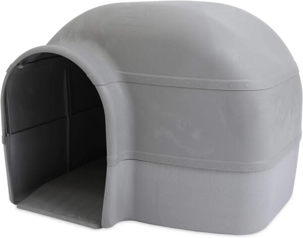 Dog House for Dogs Up to 90 Pounds, Grey