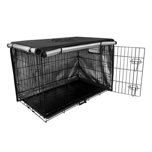 Dog Kennel Cover Machine Washable Crate Cover Durable Windproof And Waterproof Pet Kennel Cover Folding Metal Dog Crate Cover