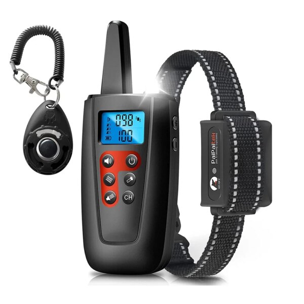 Dog No Shock Collar,Vibrating Dog Collar,3300ft Range,IPX7 Waterproof Remote Dog Training Collar,Sound & Vibration Modes