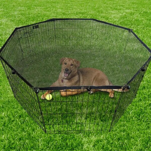 Dog Playpen Oxford Cloth Top Cover Portable Folding Pet Tent Cover Playpen Puppy Kennel Easy Operation Fence Outdoor Big Dogs