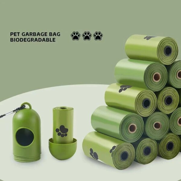 Dog Poop Bags Environmentally Friendly Poop Bagsbiodegradable environmentall  Leak-Proof Dog Waste Bags For Pet Outdoor Supplies