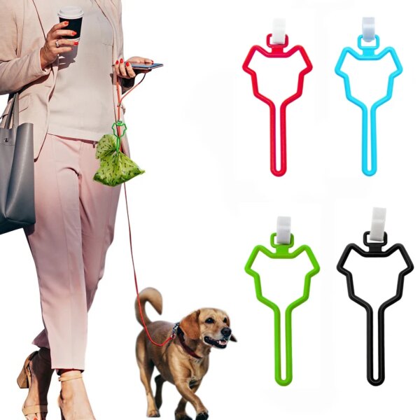 Dog Poop Bags Hands-free Clip Traction Rope Toilet Bag Dispenser Dog Poop Bag Dispenser Holder Cleaning Supplies Cat Supplies