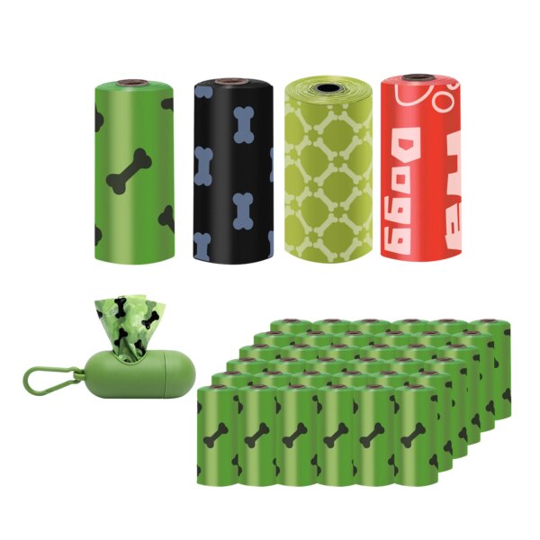 Dog Poop Bags Set with Dispenser, Leash Clip, and Waste Bag Holder Convenient and Eco-Friendly Pet Waste Management Solution