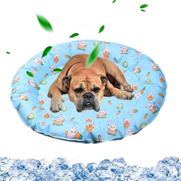 Dog Sleeping Pad Cooling Cute Pattern Non-slip Pet Reusable Training Pad Summer Dog Cooling Pads For Beds Crates And Kennels