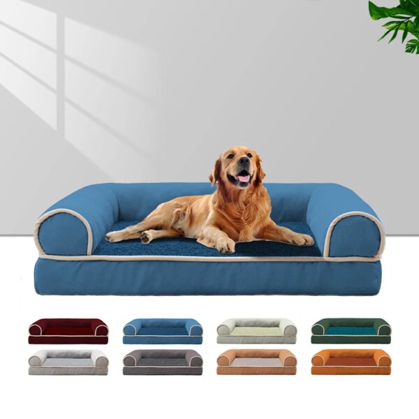 Dog Sofa Pet Dog Bed Deep Sleep Dog House Square Thickened Warm Dog Mat Small Medium Large Kennel Pet Product Breathable Blanket