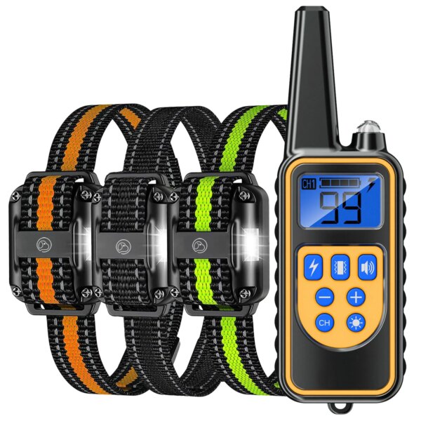 Dog Training Collar with Remote for Small Medium Large Dogs 8-120lbs,IP67 Waterproof Collars,Electric Dog Collar with Vibration,