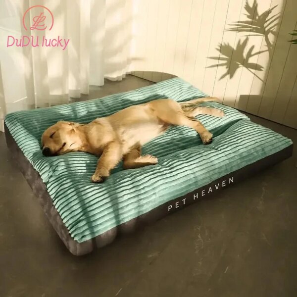 Dog bed Corduroy Dog Mat Plush Bed Detachable Easy To Clean Warm Floor Mat for Sleeping Breathable Washable Pet Sleeping Bed Mat