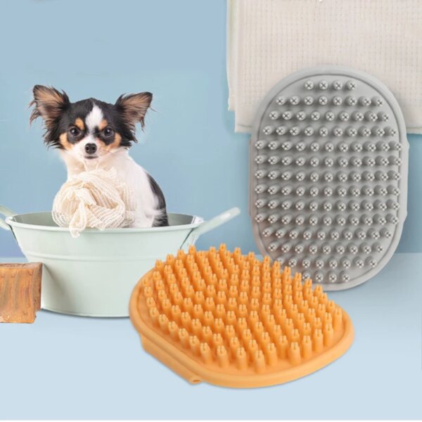 Dog combs Dog Pet Grooming Glove Cat Brush Comb Deshedding Hair Gloves Dogs Bath Cleaning Supplies