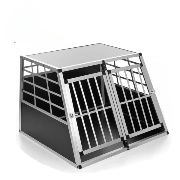 Economical Pet Travel Cage Aluminum Foldable Car Dog Cage Travel Kennels