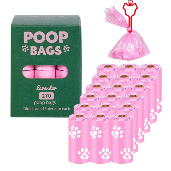 Environmentally friendly and biodegradable dog manure bag dispenser 15 bags per roll