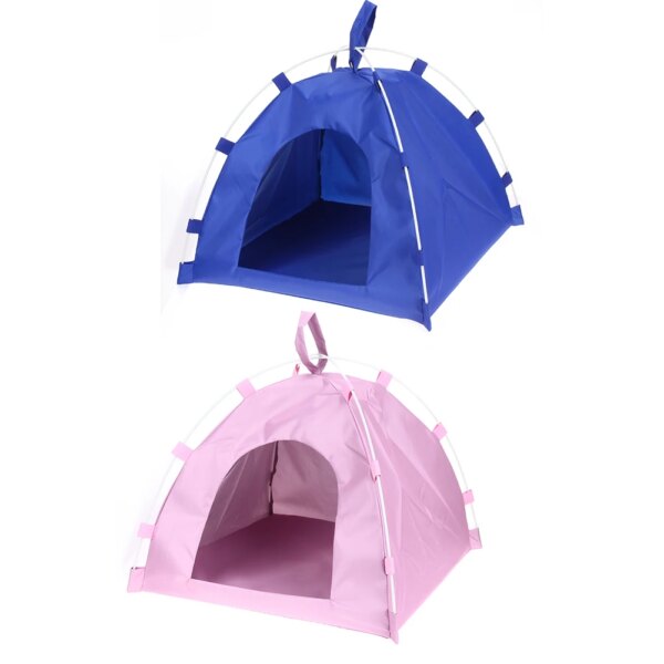 Foldable Cute Pet Dogs Tent Portable Outdoor Indoor Tent for Kitten Cat Small Dog Puppy Kennel House Cats Nest House Dog Kennel