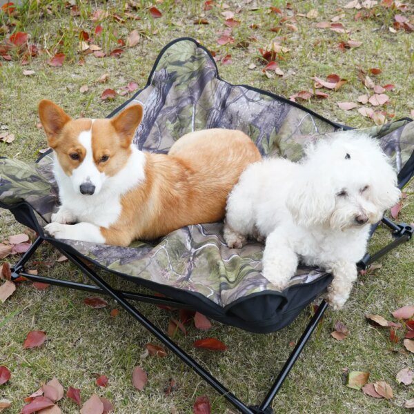 Foldable Elevated Dog Nest, Outdoor Camping, Pet Camping Lounge Bed, Removable, Washable, All Seasons, Universal