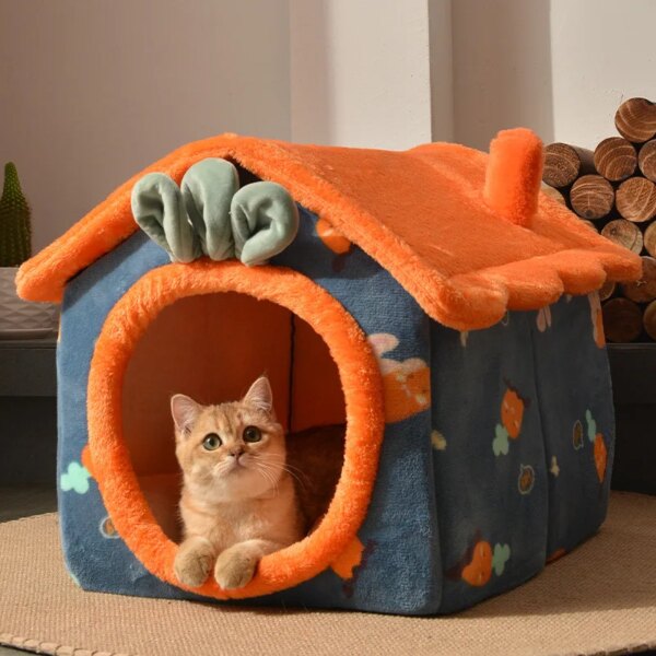 Foldable Pet Supplies Dog House Dog Bed Winter Small and Medium-sized Dogs Warm Pet Supplies Puppy Cave Sofa