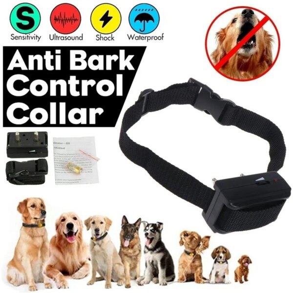 High Quality Dog Electronic Collar Stop Barking Device Anti Barking Dog Training Shock Collar