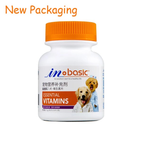 IN-BASIC 150 Tablets 11 In 1 Multivitamin Dog Nutritional Supplements Essential Vitamins Increase Physique